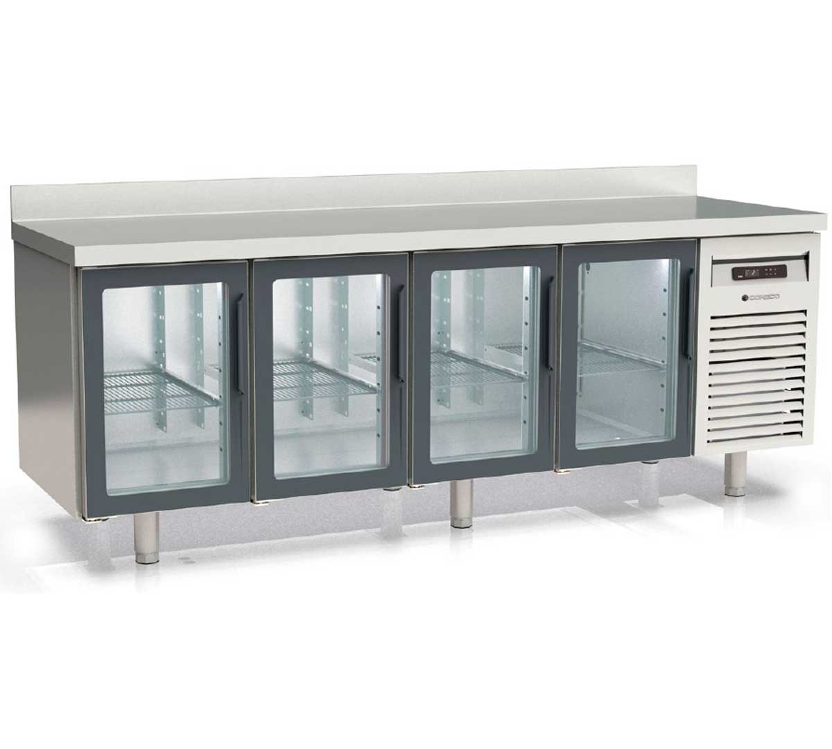 CORECO - MESA FRÍA DE CONGELADOS GN 1/1 PUERTAS CRISTAL MCGV