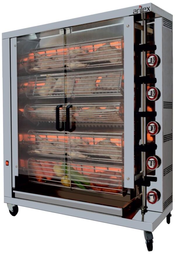 ASADOR VERTICAL A GAS DE 5 ESPADAS 5ASG