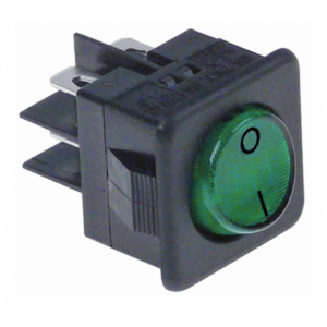 INTERRUPTOR VERDE 25x25mm 230V BIPOLAR