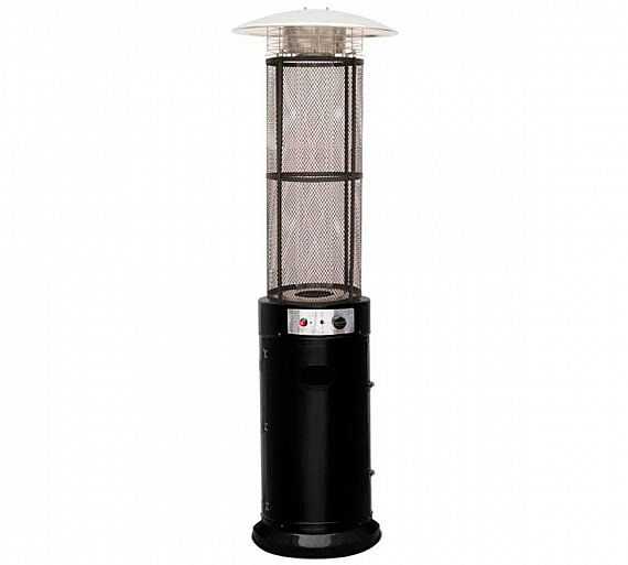 MUEBLES ROMERO - ESTUFA A GAS EXTERIOR COLUMNA NEGRA