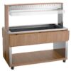 BARTSCHER - CARRO BUFFET BAÑO MARÍA 4 GN 1/1 - FONDO 125CM