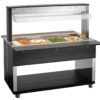 BARTSCHER - CARRO BUFFET BAÑO MARÍA 4 GN 1/1 - FONDO 125CM