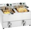 BARTSCHER - FREIDORA IMBISS II ELÉCTRICA - FONDO 63CM - 2 CUBAS 8 LITROS