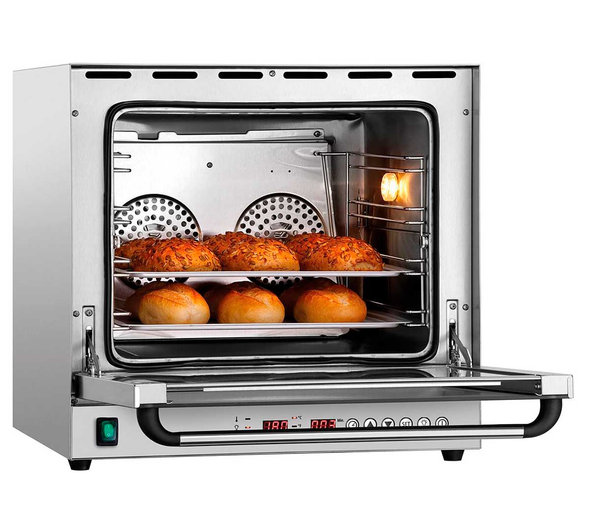 BARTSCHER - HORNO DE CONVECCIÓN AT90-ST ELÉCTRICO - 4 BANDEJAS 43,8x31,5CM