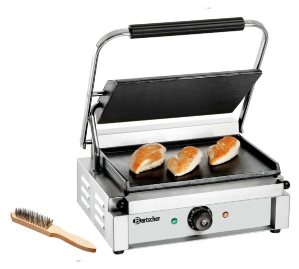 BARTSCHER - PARRILLA DE CONTACTO PANINI 1G - PLACA LISA – ANCHO 41CM - POTENCIA 2,2KW