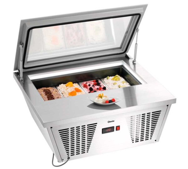 BARTSCHER - VITRINA HELADOS 4X6,5L-F - 4 CUBETAS