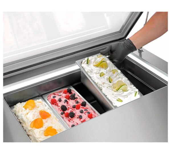 BARTSCHER - VITRINA HELADOS 4X6,5L-F - 4 CUBETAS