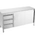 DISTFORM - MESA CENTRAL CON CAJONES Y PUERTAS CORREDERAS