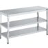 DISTFORM - MESA CENTRAL GAMA 800 CON 2 ESTANTES - FONDO 80CM