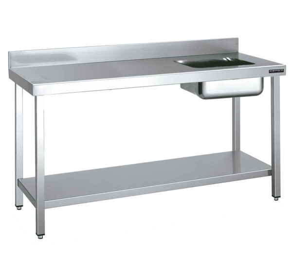 DISTFORM - MESA MURAL GAMA 700 CON CUBETA Y ESTANTE - FONDO 70CM