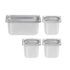 INFRICO - KIT 1 CUBETA GN 1/3 Y 3 CUBETAS GN 1/6 - PROFUNDIDAD 150 MM