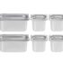 KIT 2 CUBETAS GN 1/3 Y 4 CUBETAS GN 1/6 - PROFUNDIDAD 150 MM