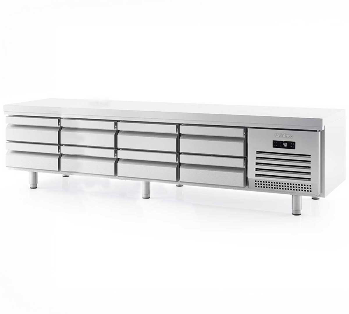 INFRICO - MESA REFRIGERADA GASTRONORM GN 1/1 BAJA MSG 2400
